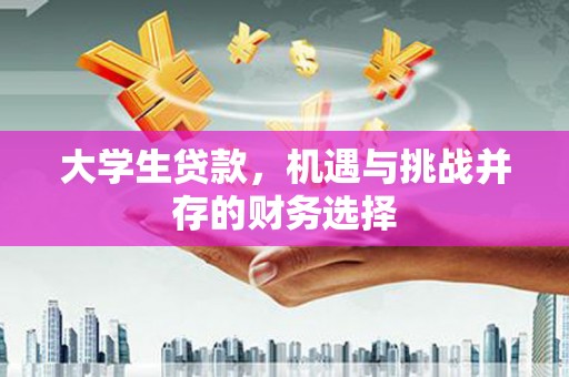 嘉兴大学生贷款，机遇与挑战并存的财务选择