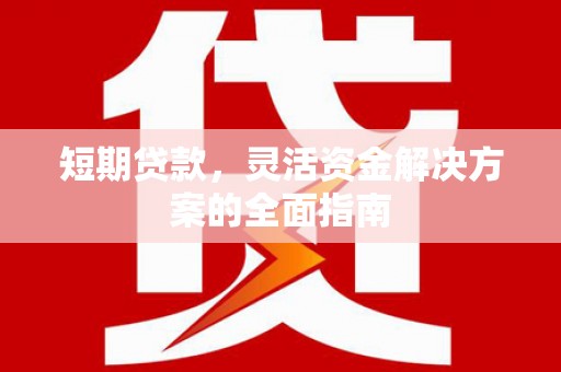 嘉兴短期贷款，灵活资金解决方案的全面指南
