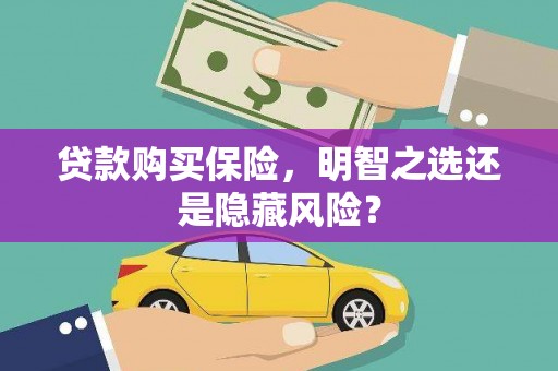 嘉兴贷款购买保险，明智之选还是隐藏风险？