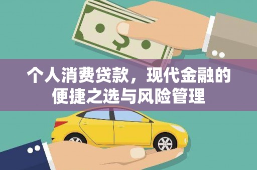 嘉兴个人消费贷款，现代金融的便捷之选与风险管理