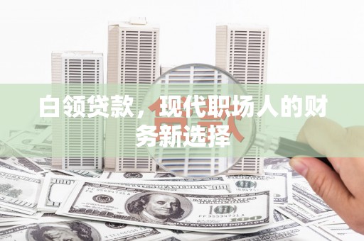 嘉兴白领贷款，现代职场人的财务新选择