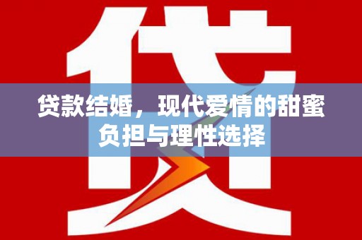 嘉兴贷款结婚，现代爱情的甜蜜负担与理性选择