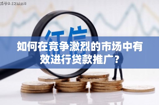 嘉兴如何在竞争激烈的市场中有效进行贷款推广？