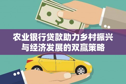 嘉兴农业银行贷款助力乡村振兴与经济发展的双赢策略