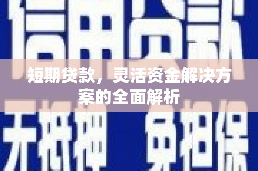 嘉兴短期贷款，灵活资金解决方案的全面解析