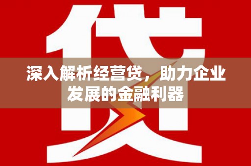 嘉兴深入解析经营贷，助力企业发展的金融利器