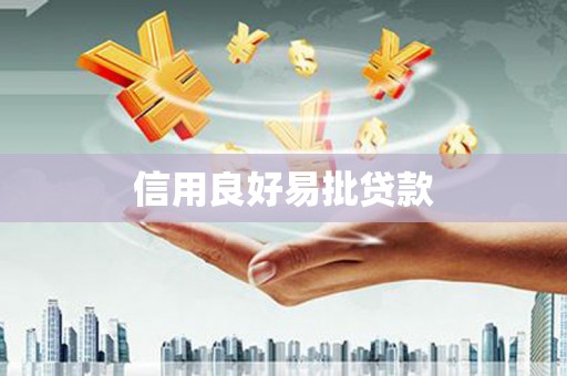 嘉兴信用良好易批贷款