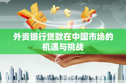 嘉兴外资银行贷款在中国市场的机遇与挑战