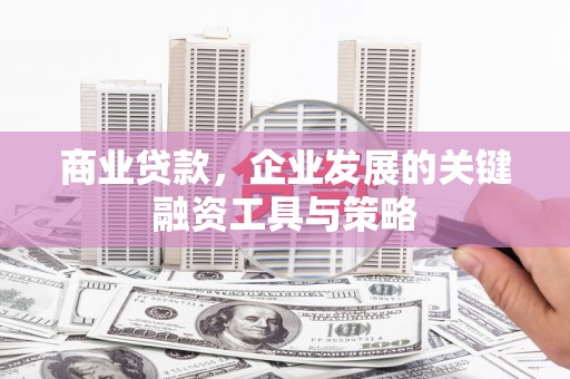 嘉兴商业贷款，企业发展的关键融资工具与策略