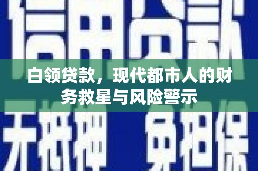 嘉兴白领贷款，现代都市人的财务救星与风险警示