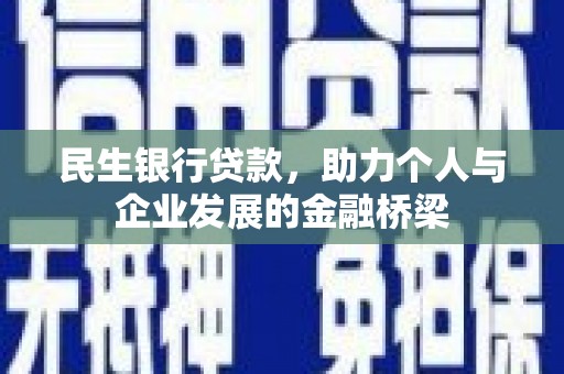 嘉兴民生银行贷款，助力个人与企业发展的金融桥梁