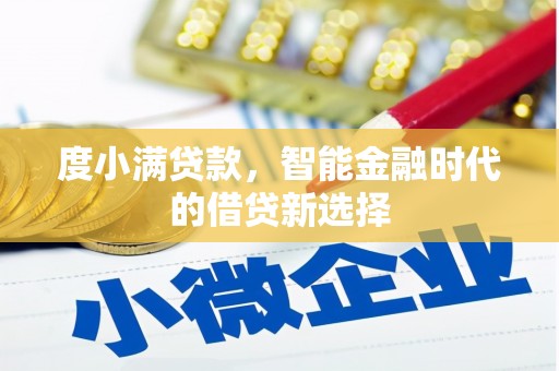 嘉兴度小满贷款，智能金融时代的借贷新选择