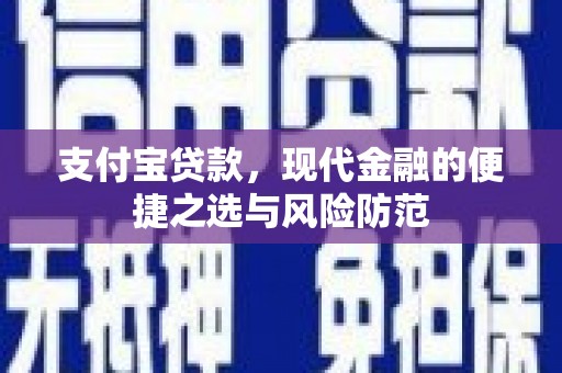 嘉兴支付宝贷款，现代金融的便捷之选与风险防范