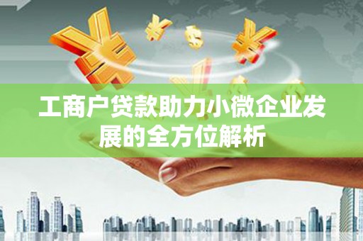 嘉兴工商户贷款助力小微企业发展的全方位解析