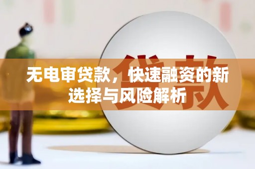 嘉兴无电审贷款，快速融资的新选择与风险解析
