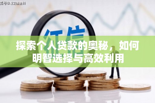 嘉兴探索个人贷款的奥秘，如何明智选择与高效利用