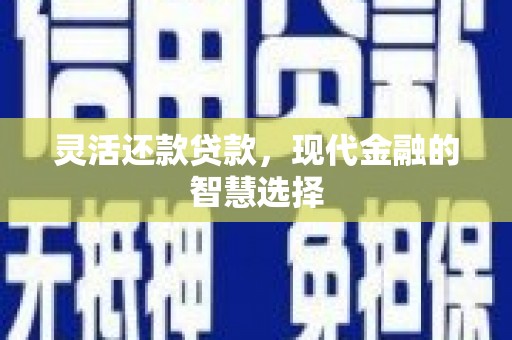 嘉兴灵活还款贷款，现代金融的智慧选择