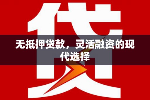 嘉兴无抵押贷款，灵活融资的现代选择