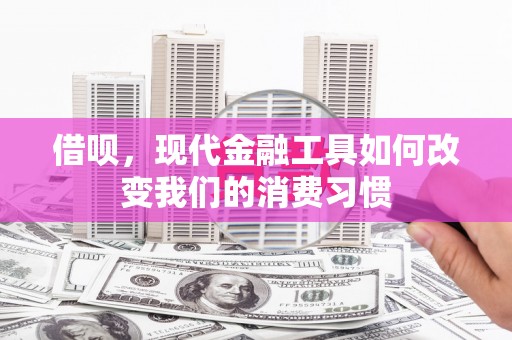 嘉兴借呗，现代金融工具如何改变我们的消费习惯