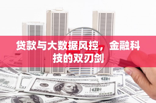 嘉兴贷款与大数据风控，金融科技的双刃剑