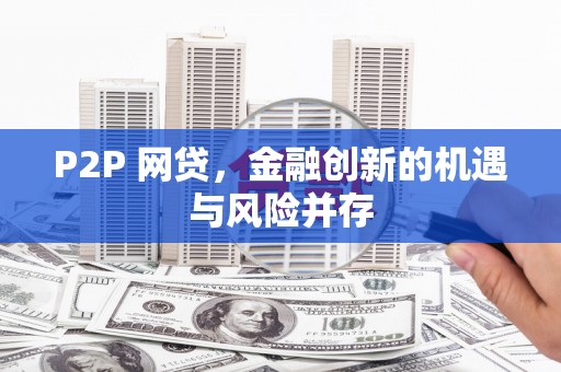 嘉兴P2P 网贷，金融创新的机遇与风险并存