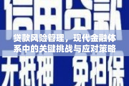 嘉兴贷款风险管理，现代金融体系中的关键挑战与应对策略