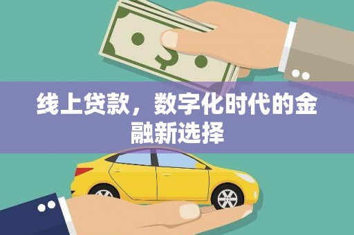 嘉兴线上贷款，数字化时代的金融新选择