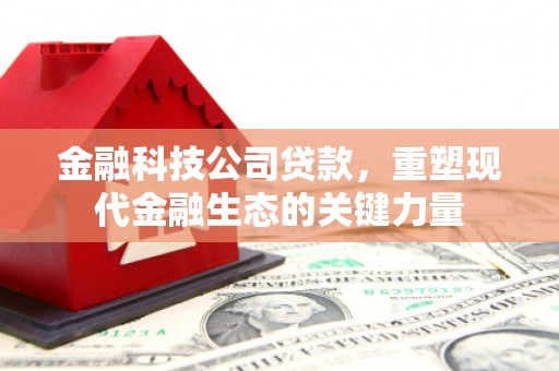 嘉兴金融科技公司贷款，重塑现代金融生态的关键力量