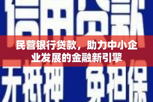 嘉兴民营银行贷款，助力中小企业发展的金融新引擎