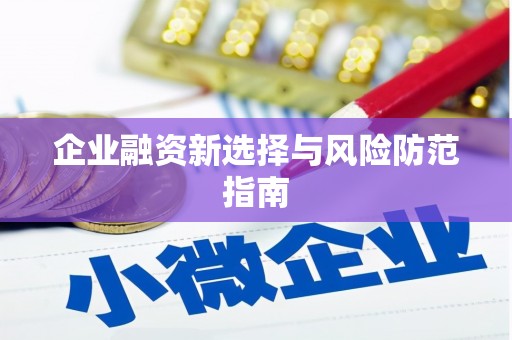 嘉兴企业融资新选择与风险防范指南