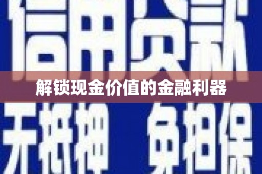 嘉兴解锁现金价值的金融利器